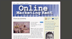 Desktop Screenshot of onlinemarketingrant.com