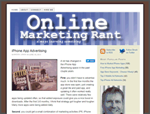 Tablet Screenshot of onlinemarketingrant.com